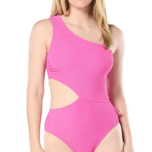MICHAEL Michael Kors Women's One-Shoulder Side-Cutout Swimsuit